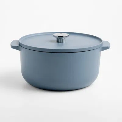 Crate & Barrel Kitchenaid ® Design Series Luminaire Cast Iron 6-qt. Dutch Oven In Blue