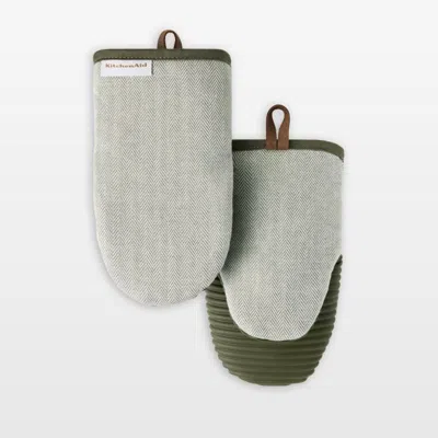 Crate & Barrel Kitchenaid ® Design Series Mini Oven Mitts, Set Of 2 In Multi