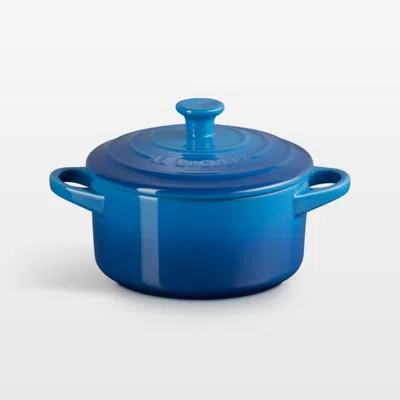 Crate & Barrel Le Creuset ® 24-oz. Marseille Round Mini Cocotte With Lid In Blue