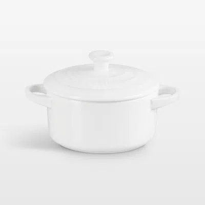 Crate & Barrel Le Creuset ® 24-oz. White Round Mini Cocotte With Lid
