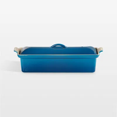 Crate & Barrel Le Creuset ® 2-qt. Marseille Enameled Cast Iron Pate Terrine Dish In Blue