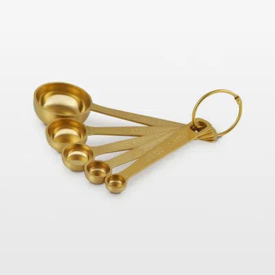 Crate & Barrel Le Creuset ® 5-piece Gold Measuring Spoon Set In Gray