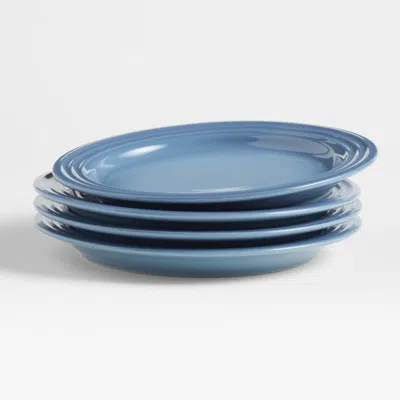 Crate & Barrel Le Creuset ® Chambray Blue Salad Plates, Set Of 4