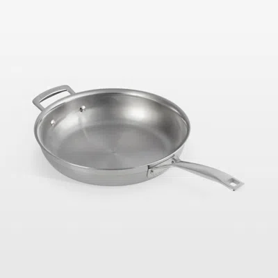Crate & Barrel Le Creuset ® Classic Stainless Steel 11" Fry Pan In Silver