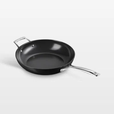 Crate & Barrel Le Creuset ® Essential Ceramic Nonstick 12" Deep Fry Pan In Black