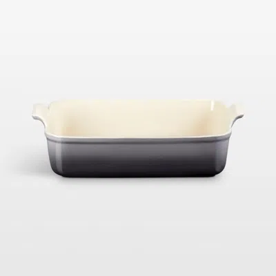 Crate & Barrel Le Creuset ® Heritage 6.75-qt. Oyster Deep Rectangular Lasagna Dish In Multi