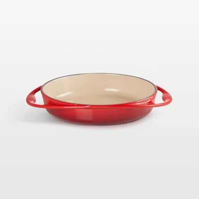 Crate & Barrel Le Creuset ® Heritage Traditional 2-qt. Cerise Round Tarte Tatin Dish In Red