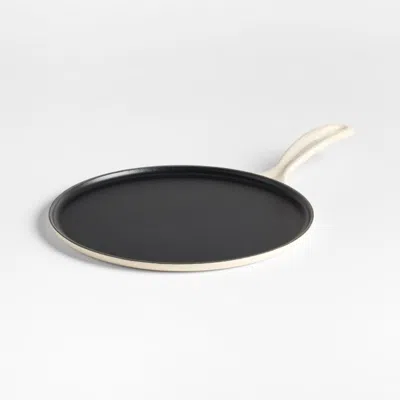 Crate & Barrel Le Creuset ® Heritage Traditional Round 10.25" Cream Crepe Pan In White