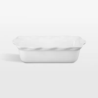 Crate & Barrel Le Creuset ® Heritage White Fluted Ceramic Loaf Pan
