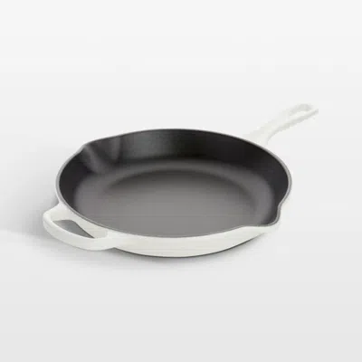 Crate & Barrel Le Creuset ® Signature 10.25" White Enameled Cast Iron Skillet