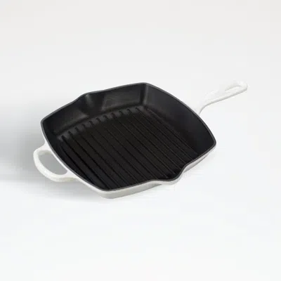 Crate & Barrel Le Creuset ® Signature 10.25" White Square Skillet Grill