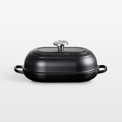 Crate & Barrel Le Creuset ® Signature 11.5" Licorice Oval Bread Oven In Black