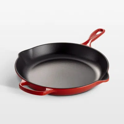 Crate & Barrel Le Creuset ® Signature 11.75" Cerise Enameled Cast Iron Skillet In Red
