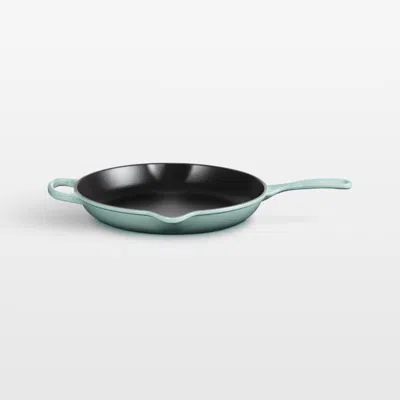 Crate & Barrel Le Creuset ® Signature 11.75" Sea Salt Enameled Cast Iron Skillet In Green
