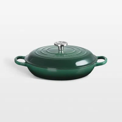 Crate & Barrel Le Creuset ® Signature 3.5-qt. Artichaut Enameled Cast Iron Braiser In Green