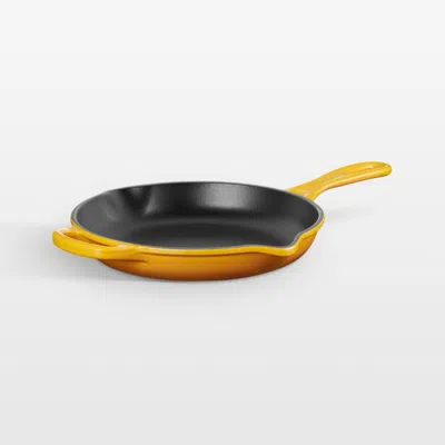 Crate & Barrel Le Creuset ® Signature 9" Nectar Enameled Cast Iron Skillet In Yellow