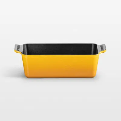 Crate & Barrel Le Creuset ® Signature Nectar Cast Iron Loaf Pan In Yellow