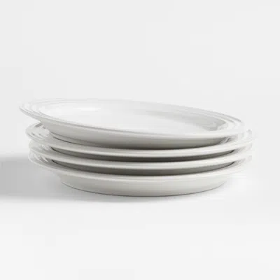 Crate & Barrel Le Creuset ® White Salad Plates, Set Of 4