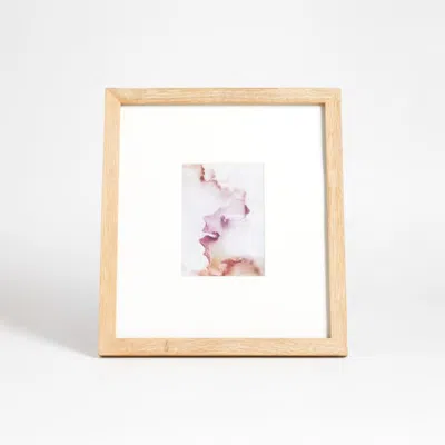 Crate & Barrel Light Oak Wood 5x7 Picture Frame In Nude