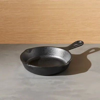 Crate & Barrel Lodge Cast Iron 5" Mini Skillet In Black