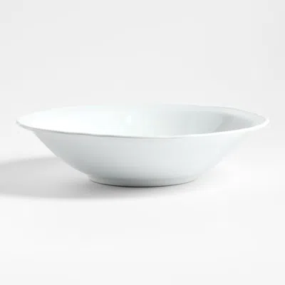 Crate & Barrel Loire White Porcelain Serving Bowl