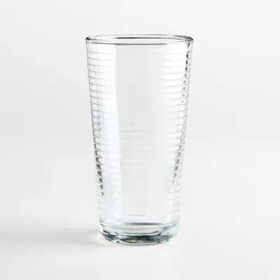 Crate & Barrel Loop 16.5-oz. Highball Glass In Gray