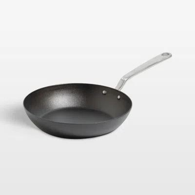 Crate & Barrel Made In 10" Seasoned Carbon Steel Fry Pan In Black