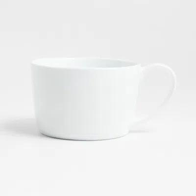 Crate & Barrel Mercer 24-oz. White Porcelain Jumbo Mug