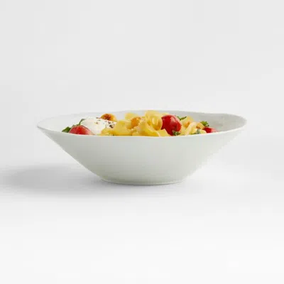 Crate & Barrel Mercer White Porcelain Pasta Bowl