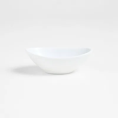 Crate & Barrel Mini Oval Sauce Dish In White
