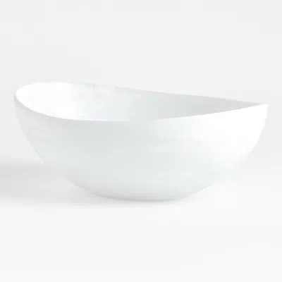 Crate & Barrel Naya White Resin Serving Bowl