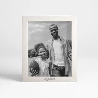 Crate & Barrel Nfl Los Angeles Rams Signature Silver 8x10 Tabletop Picture Frame