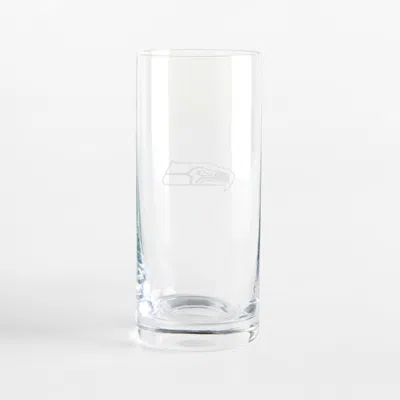 Crate & Barrel Nfl Seattle Seahawks Aspen 18-oz. Highball Glass, Set Of 4 In Clear