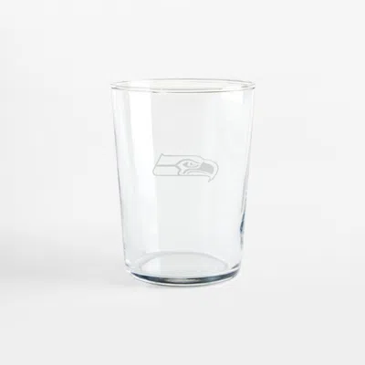 Crate & Barrel Nfl Seattle Seahawks Bodega 17-oz. Highball Glass, Set Of 4 In Clear
