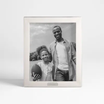 Crate & Barrel Nfl Washington Commanders Signature Silver 8x10 Tabletop Picture Frame