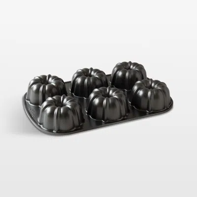 Crate & Barrel Nordic Ware ® Anniversary Bundtlette ® Pan In Silver