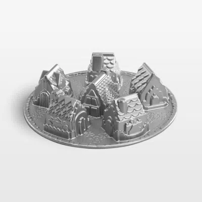 Crate & Barrel Nordic Ware ® Cozy Village Baking Pan In Gray
