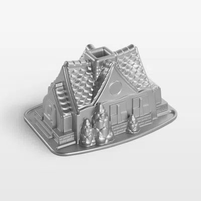Crate & Barrel Nordic Ware ® Gingerbread House Bundt Pan In Gray