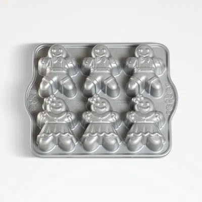 Crate & Barrel Nordic Ware ® Gingerbread Kids Cakelet Pan In Gray