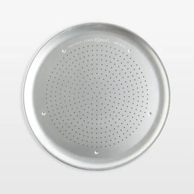 Crate & Barrel Nordic Ware Naturals 16" Air Crisper Pizza Pan In Silver Metallic