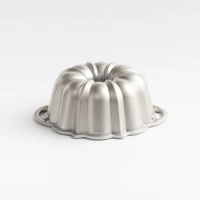 Crate & Barrel Nordic Ware ® Silver 6-cup Anniversary Bundt Pan