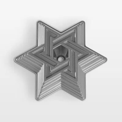 Crate & Barrel Nordic Ware ® Star Of David Bundt Pan In Gray