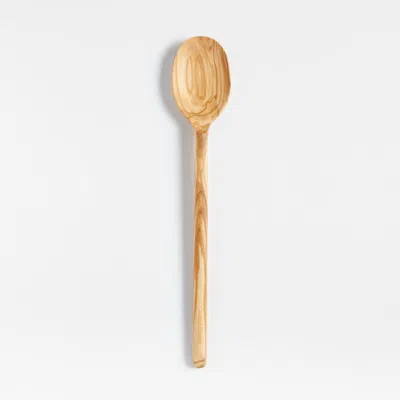 Crate & Barrel Olivewood Spoon In Brown
