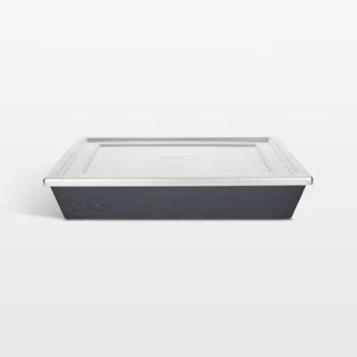 Crate & Barrel Ooni Detroit Medium Pizza Pan In Silver