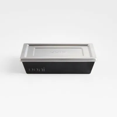 Crate & Barrel Ooni Detroit Small Pizza Pan In Black/silver