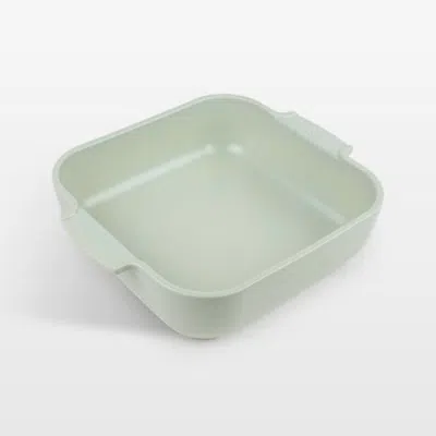 Crate & Barrel Peugeot Sage Ceramic 8" Square Baking Dish In Green