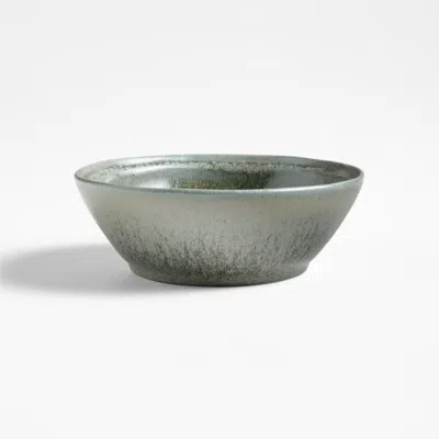 Crate & Barrel Prairie Moss Green Recycled Stoneware Cereal Bowl