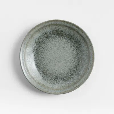 Crate & Barrel Prairie Moss Green Recycled Stoneware Salad Plate