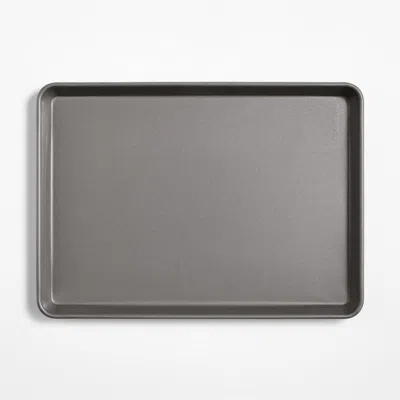 Crate & Barrel Pro Silicone Nonstick Half Sheet Pan, Made By Usa Pan In Gray