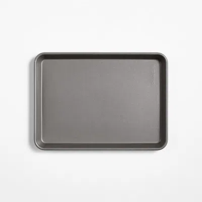 Crate & Barrel Pro Silicone Nonstick Quarter Sheet Pan, Made By Usa Pan In Gray